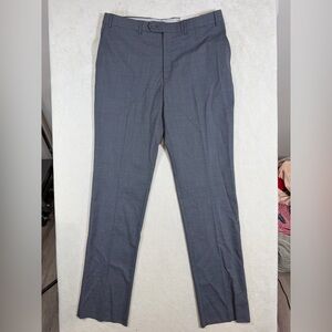 NWT Hart Schaffner 38W Unhemmed Luxury Series Stretch Wool Checkered Dress Pants